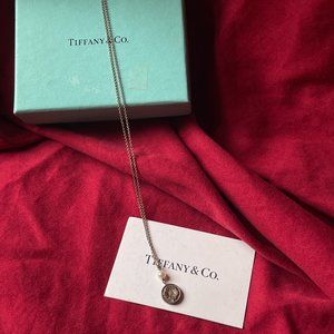 Rare Tiffany & Co. Sterling Nature Rose Pearl Necklace